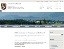 Tablet Screenshot of bellmund.ch